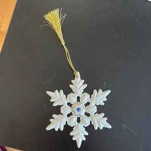 Lenox snowflake ornament.